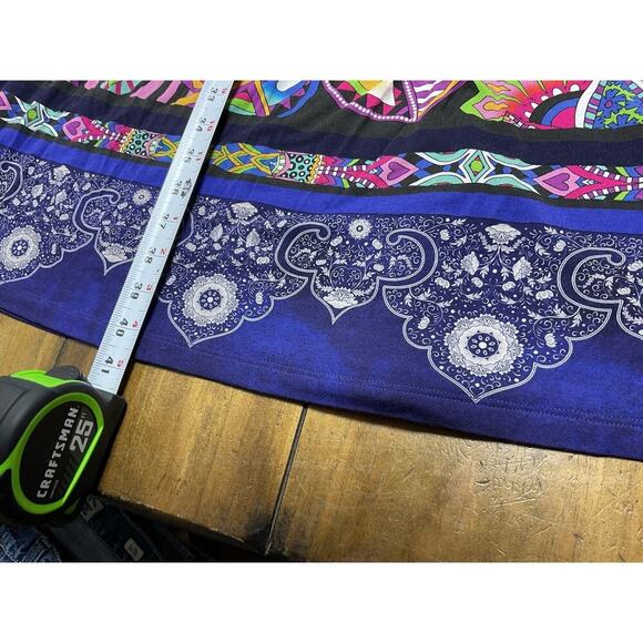 Johnnie Was The Janie Favorite Tiered Tea Length Dress Mix Paisley Pattern XS - Picture 7 of 10